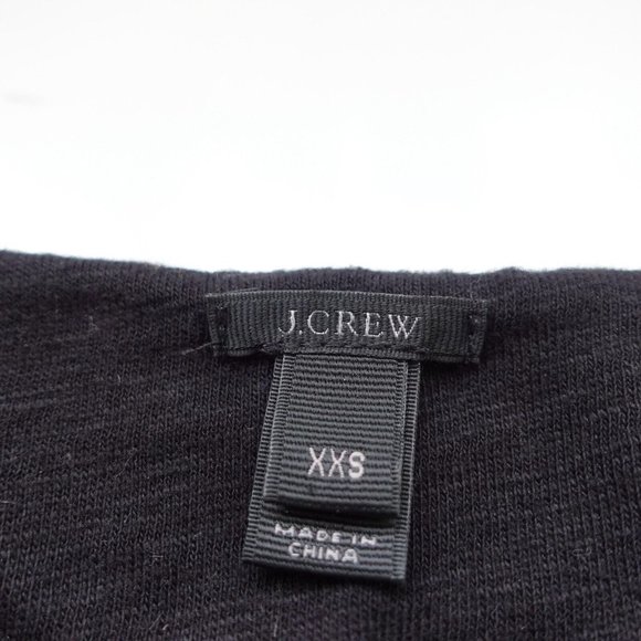 Black Sequin Top Women 2XS Cotton Blouse Party Club Allover Sparkle Bling J CREW - Picture 3 of 8